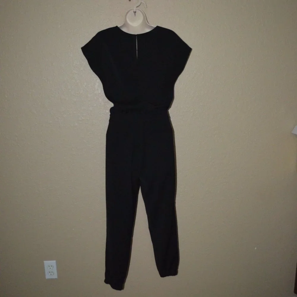 Sz XS n:PHILANTHROPY Black V Neck Jumpsuit